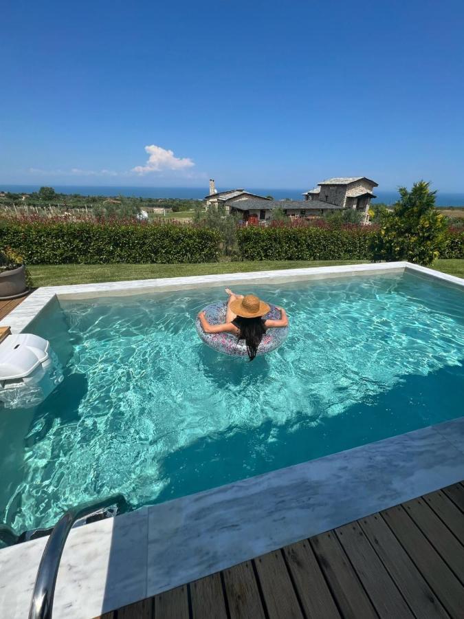 Zeusplace Pool Villa Olympus Riviera Litochoro Exteriör bild