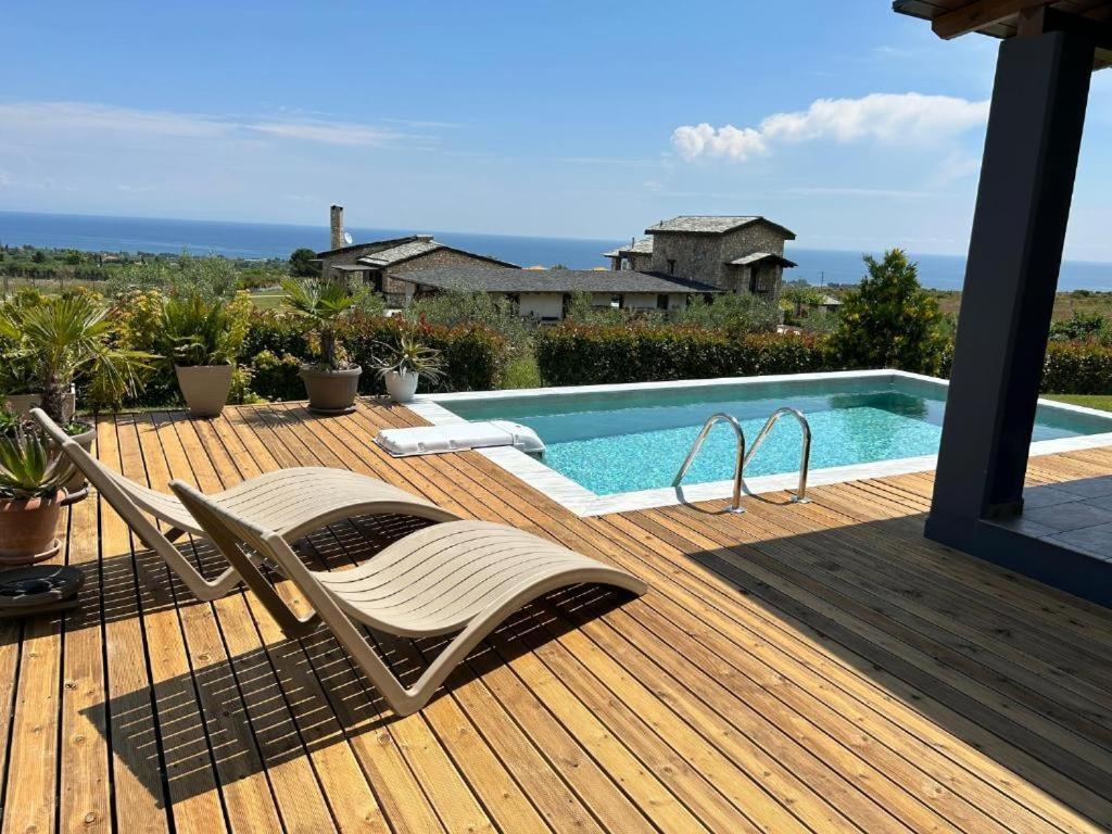 Zeusplace Pool Villa Olympus Riviera Litochoro Exteriör bild